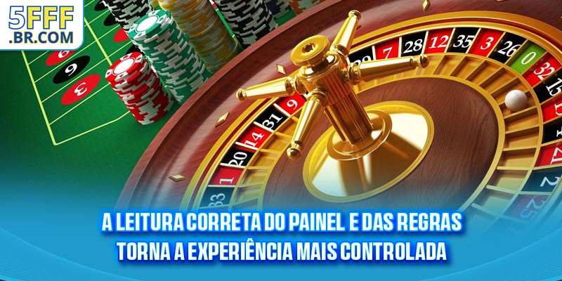 A leitura correta do painel e das regras torna a experiência mais controlada
